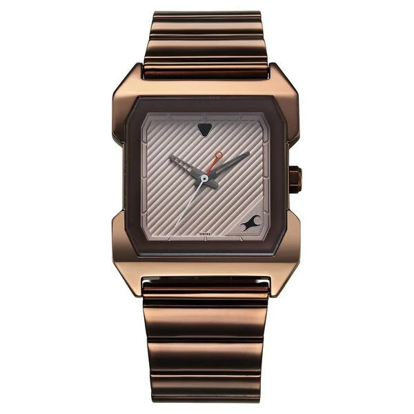 FASTRACK Buy 1474QM02 Fastrack Brown Colour Stainless steel