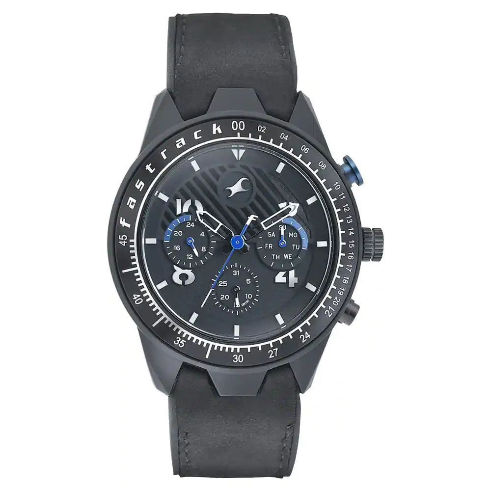 Fastrack Buy NP3196AP02 FASTRACK LEATHER STRAP WATCH Bharat