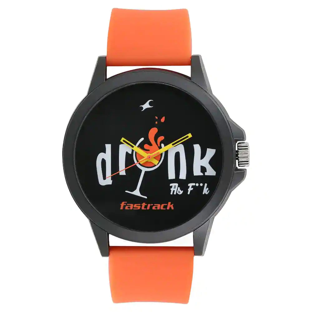 Fastrack Buy 38024PP31 FASTRACK SILICONE STRAP WATCH Bharat Time Style