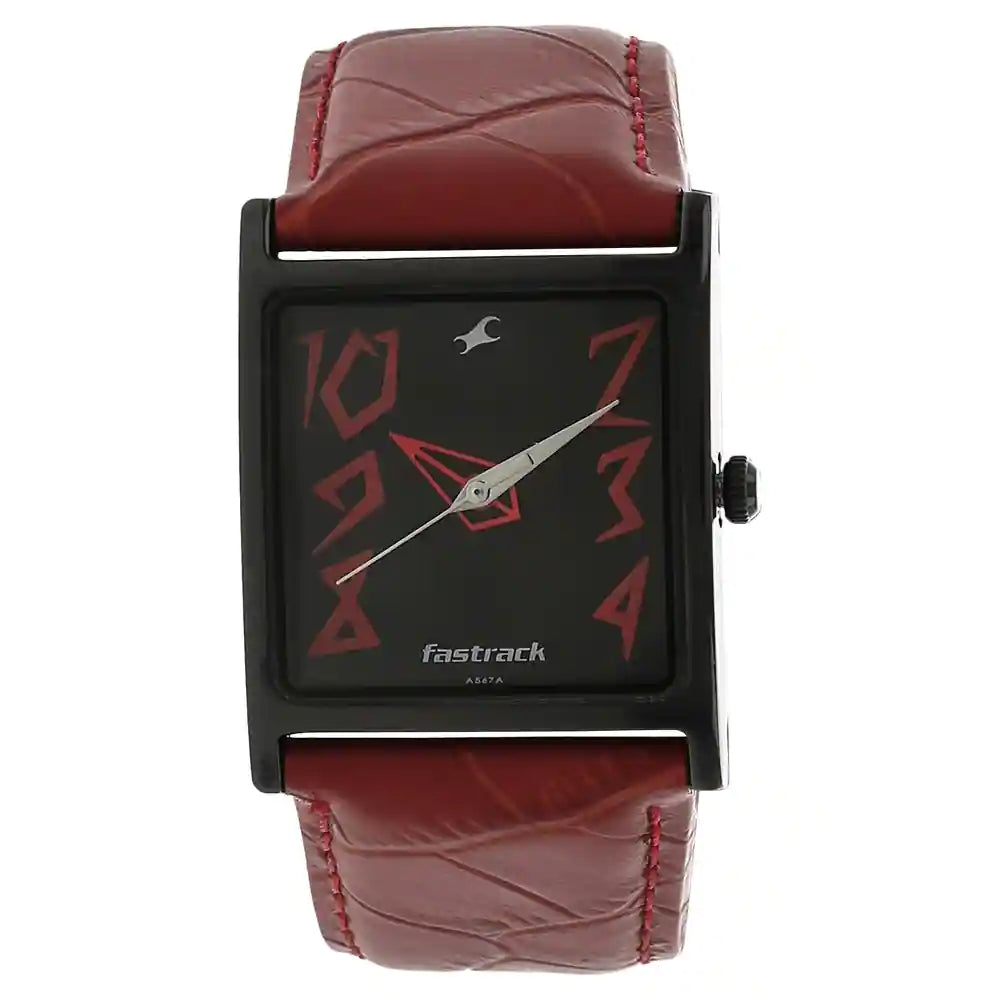 Leather belt fastrack watch online