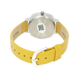 TW057HL00 Helix Women Beige/Yellow Square Dial Quartz Analog Watch