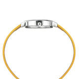 TW057HL00 Helix Women Beige/Yellow Square Dial Quartz Analog Watch