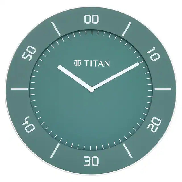 Titan Clock Buy W0047PA01 Titan Slim Green Wall Clock Bharat