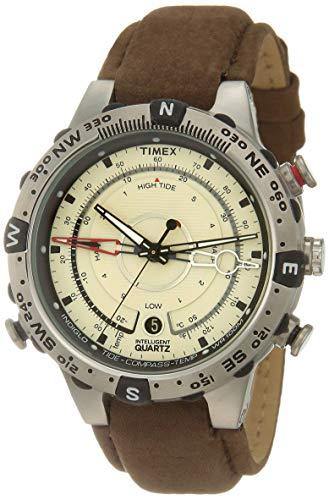Timex Intelligent Quartz Compass Chronograph Off-White Dial Men's Watch T2N721