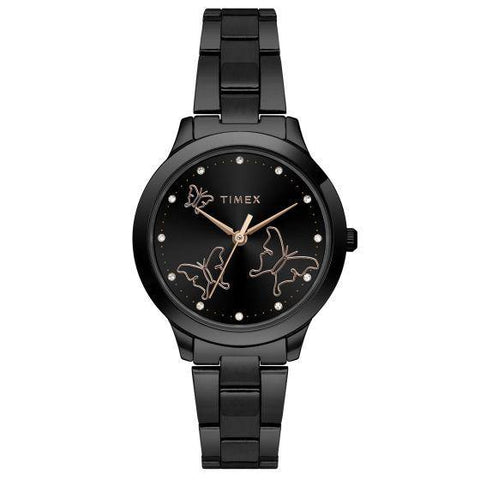 Timex TW000T633 Black Metal Watch - Bharat Time Style