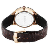 10028KL02 - Titan Luna Sun Moon Phase in Seinna Brown - Stellar Edition