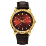 10058YL01 - Titan Karishma  Brown Dial Leather Strap Watch for Men