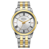 10060BM01 - Titan Karishma Festive Stainless Steel Strap Watch for Men