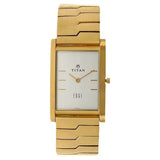 NS1043YM01 - Titan Edge Silver Dial Golden Watch