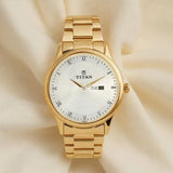NU1584YM02 - Titan  Silver Round Dial Watch