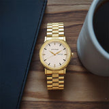 NU1650YM03 - Titan White Dial Stainless Steel Strap Watch