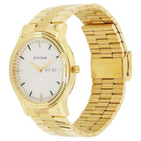 NU1650YM03 - Titan White Dial Stainless Steel Strap Watch