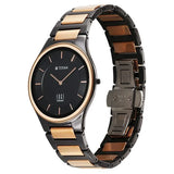 NT1696KC01 - Titan Edge Ceramic Black Dial Watch