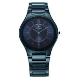 NT1696QC03 - Titan Edge Ceramic Blue Dial Watch