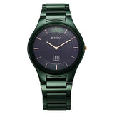 NT1696QC06 - Titan Edge Ceramic Green Dial Watch