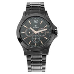 NR1698NM01 Titan  Black Dial Stainless Steel Strap Watch for Men