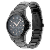 NR1698NM01 Titan  Black Dial Stainless Steel Strap Watch for Men