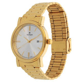 NU1712YM02 - Titan  Silver Dial Golden Stainless Steel Strap Watch