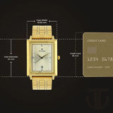 NU1715YM02 -  Titan Champagne Dial Golden Stainless Steel Strap Watch