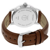 NU1730SL02 -  Titan Black Dial Leather Strap Watch