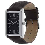 NT1731SL01 - Titan Urban Chic: Modernist Black Dial Watch