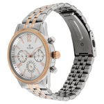 NR1734KM02 Titan Men's  White Dial with Two-Tone Stainless Steel Bracelet Watch