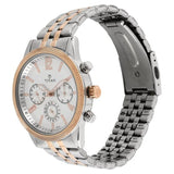 NR1734KM02 Titan Men's  White Dial with Two-Tone Stainless Steel Bracelet Watch