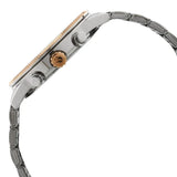 NR1734KM02 Titan Men's  White Dial with Two-Tone Stainless Steel Bracelet Watch