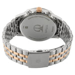 NR1734KM02 Titan Men's  White Dial with Two-Tone Stainless Steel Bracelet Watch