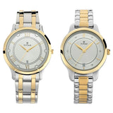 NR17752481BM01P Titan Bandhan Quartz Analog with Date Silver Dial Stainless Steel Strap Watch for Couple