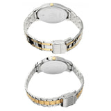 NR17752481BM01P Titan Bandhan Quartz Analog with Date Silver Dial Stainless Steel Strap Watch for Couple