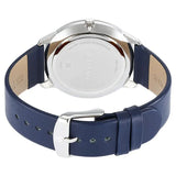 1801SL02 - Titan Silver Dial Leather Strap Watch