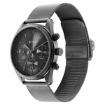1805QM03  Titan Quartz Analog Anthracite Dial Stainless Steel Strap Watch for Men