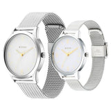 NU18062648SM01 - Titan White Dial Stainless Steel Strap Watch