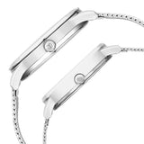 NU18062648SM01 - Titan White Dial Stainless Steel Strap Watch