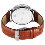 1806SL12 - Titan Blue Dial Leather Strap Watch