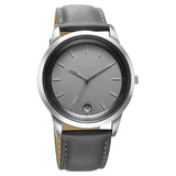 1806SL13 - Titan Grey Dial Leather Strap Watch