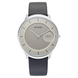 NU1843SL01 - Titan Edge Slim Leather Strap Grey Dial Watch