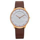 NT1843WL01 - Titan Edge Quartz Analog White Dial Watch