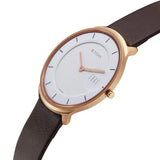 NT1843WL01 - Titan Edge Quartz Analog White Dial Watch