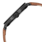 NR1865NL01 Titan Quartz Analog Black Dial Leather Strap Watch for Men