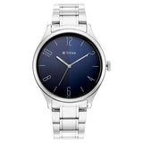 NU1865SM01 - Titan  Blue Dial Stainless Steel Strap Watch