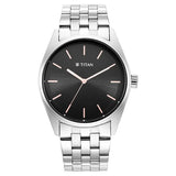 NU1866SM01 - Titan Workwear Black Dial Silver  Watch