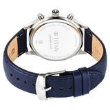 1874SL02 - Titan Sapphire Blue Dial Leather Strap Watch