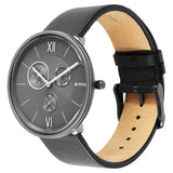 NR1877QL01 Titan Grey Dial Quartz Stainless Steel Strap Watch for Men
