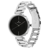 NT2480SM02 -  Titan Quartz Analog Black Dial Watch