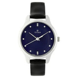 NP2481SL08 -  Titan Women's Chic minimalist watch with Blue dial