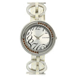 NE2502SL01 - Titan White Dial Leather Strap Watch