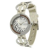 NE2502SL01 - Titan White Dial Leather Strap Watch