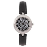 2529SL01 - Raga Titan Black Dial Leather Strap Watch